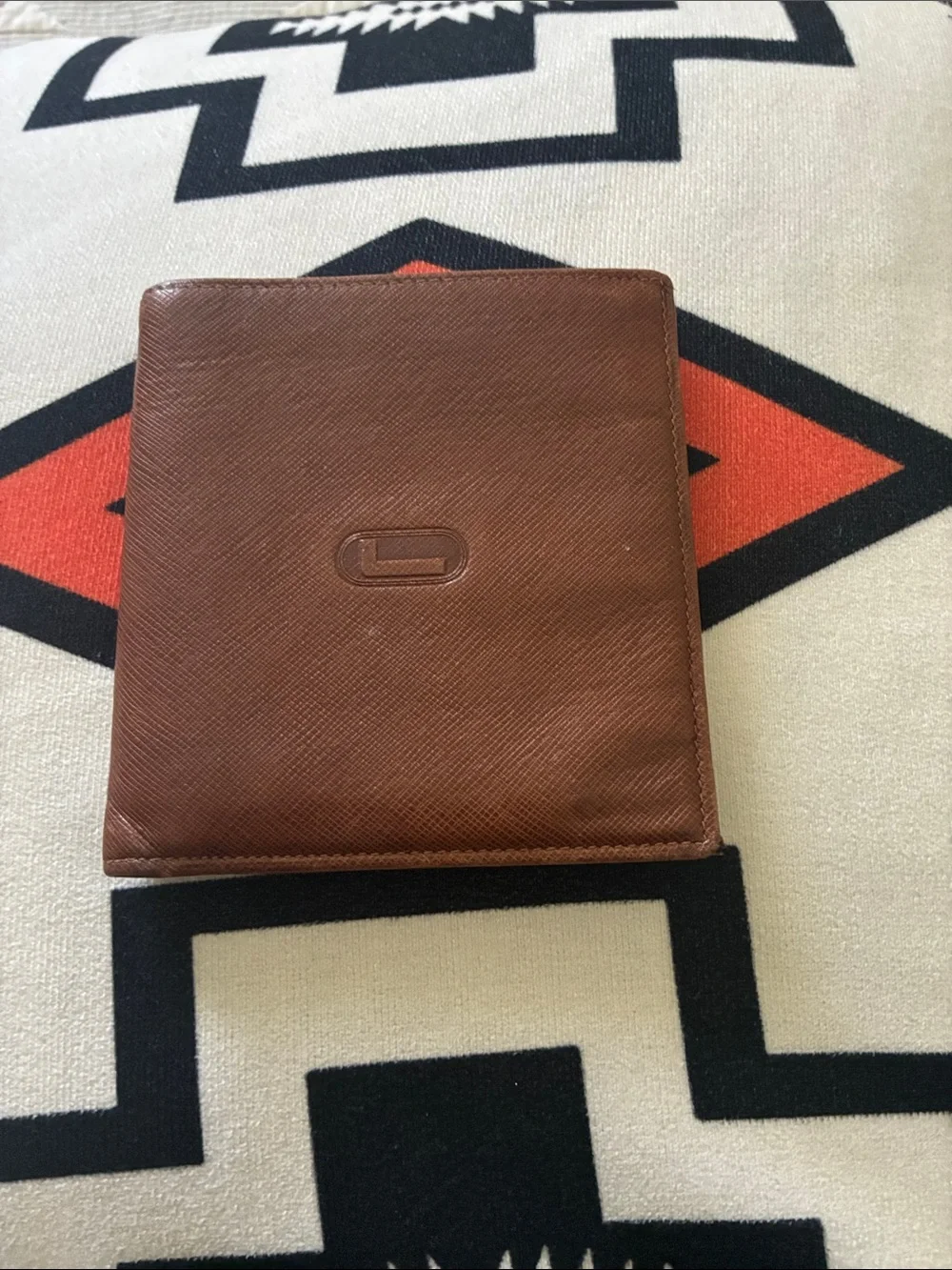Lancel Paris Brown Leather Bi-Fold Card Wallet